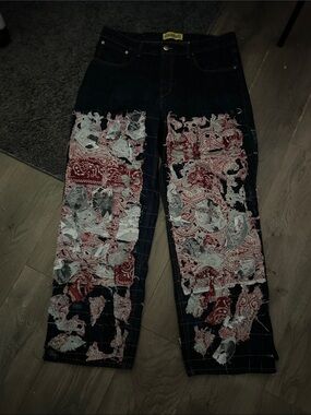 Custom Patch work Jeans done by me